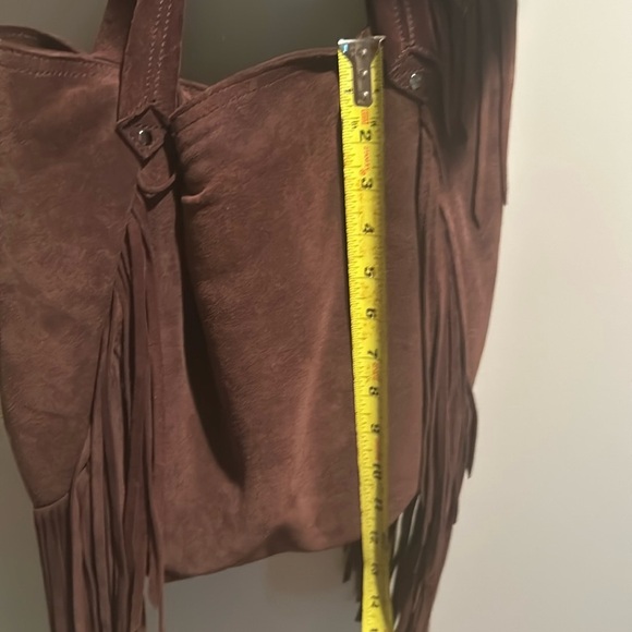 Suede fringe tote bag - Picture 6 of 8